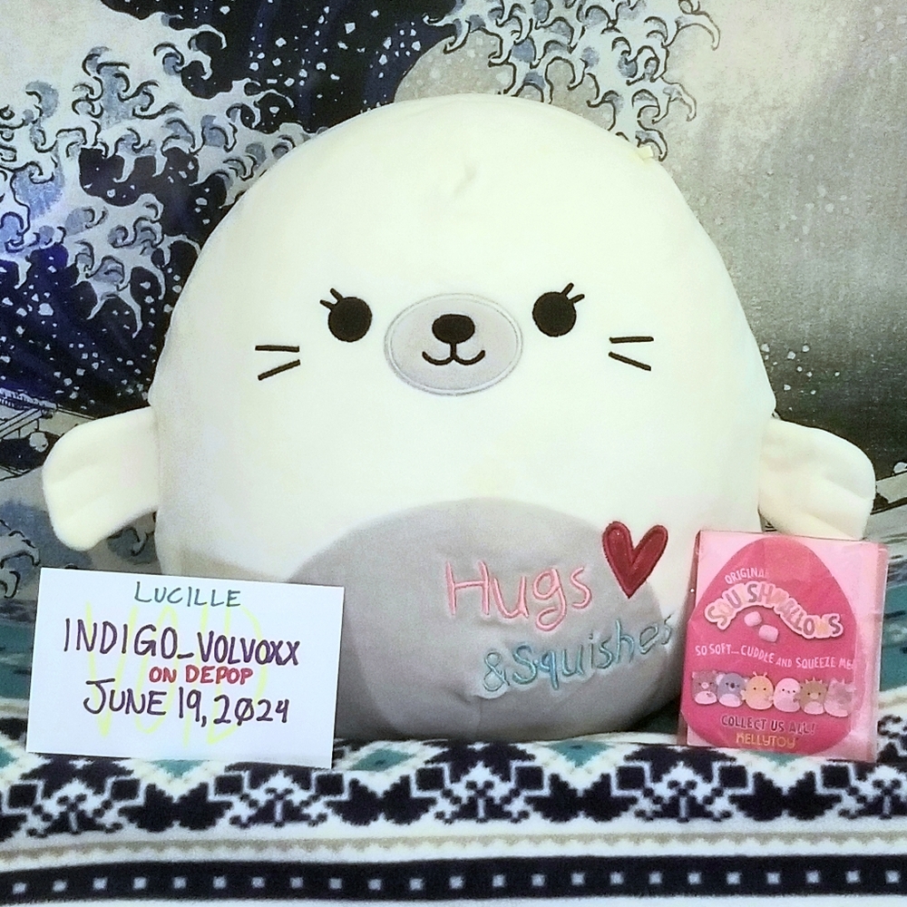 Valentine's Day Lucille the Seal Squishmallow with Tags